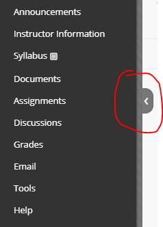 Hiding the course menu button